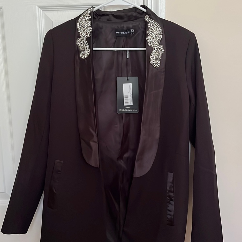 Black jeweled blazer